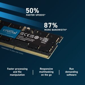 Crucial 8GB DDR5-4800 Unbuffered SODIMM CT8G48C40S5