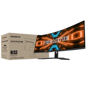 Gigabyte 34" G34WQC A VA QHD HDR400 Freesync Premium Adaptive Sync 180Hz 1ms c Built-In Speaker HAS Curved Gaming Monitor