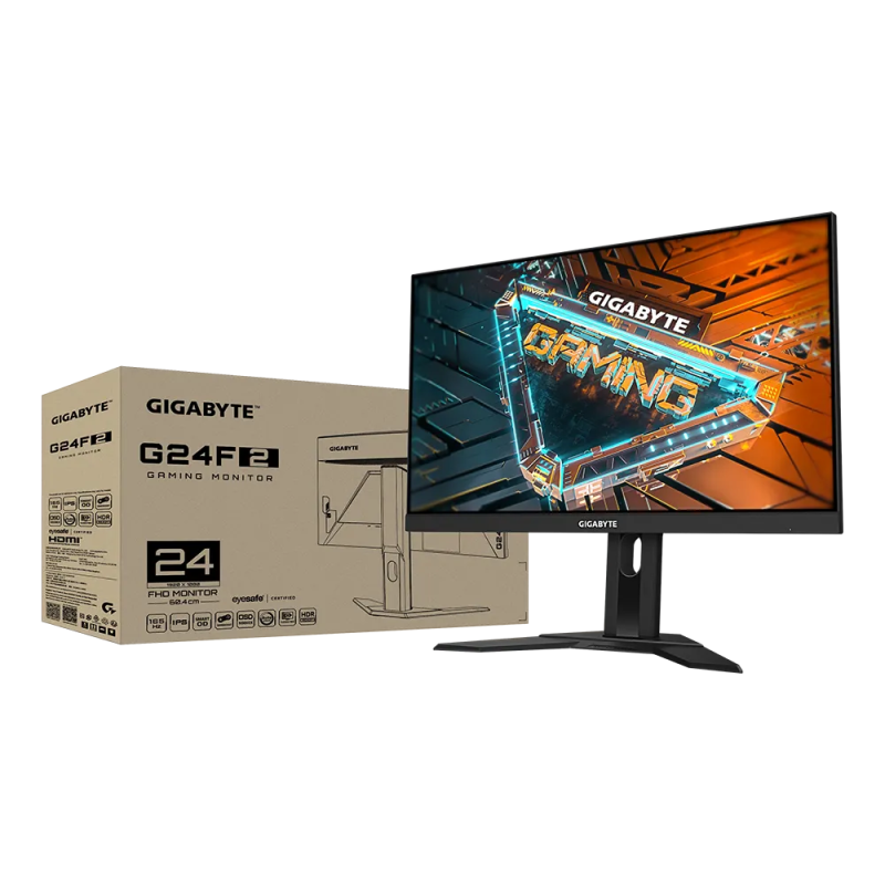 Gigabyte 24" G24F 2 Superspeed IPS FHD HDR Freesync Premium Adaptive Sync 180Hz 1ms HAS Gaming Monitor