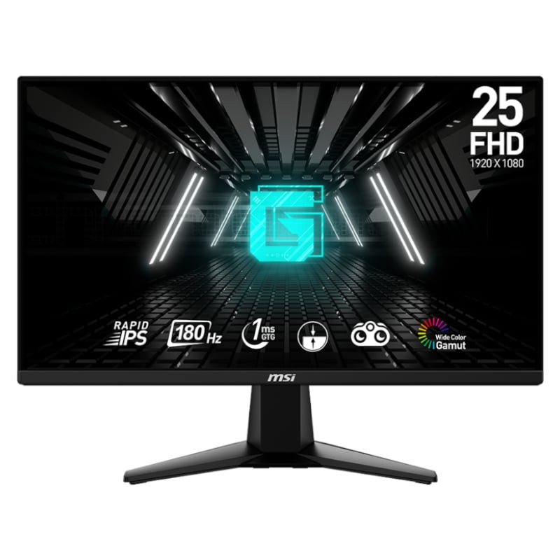 MSI 24.5" G255F Rapid IPS FHD 180Hz 1ms Adaptive Sync Frameless Gaming Monitor
