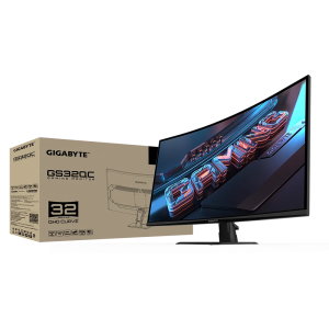 Gigabyte 31.5" GS32QC Superspeed VA QHD Freesync Premium Adaptive Sync 165Hz 1ms Curved Gaming Monitor