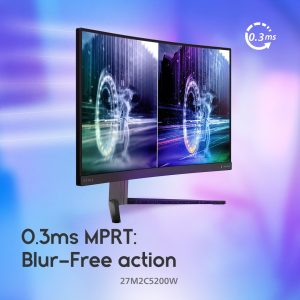 Philips 27" 27M2C5200W Evnia 5000 Fast VA FHD HDR10 Adaptive Sync 280Hz 0.3ms Compact ErgoBase Curved Gaming Monitor