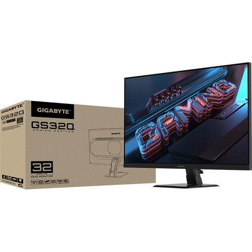 Gigabyte 31.5" GS32Q Superspeed IPS QHD Freesync Premium Adaptive Sync 170Hz 1ms Gaming Monitor