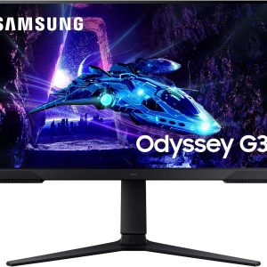 Samsung 24" Odyssey G3 G30D LS24DG302EEXXS VA FHD HDR10 Freesync 180Hz 1ms Ergonomic Borderless Gaming Monitor