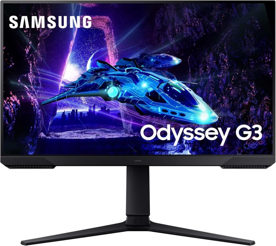 Samsung 24" Odyssey G3 G30D LS24DG302EEXXS VA FHD HDR10 Freesync 180Hz 1ms Ergonomic Borderless Gaming Monitor