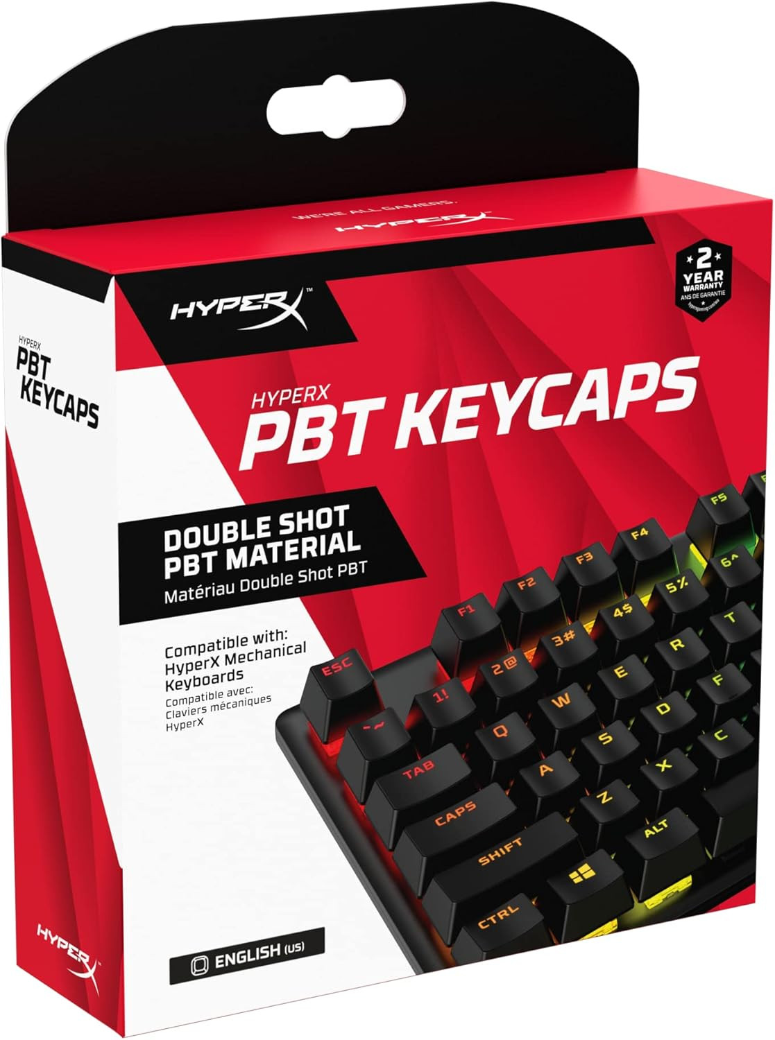 HyperX Double Shots Full Key Sets PBT Keycaps - 519P1AA