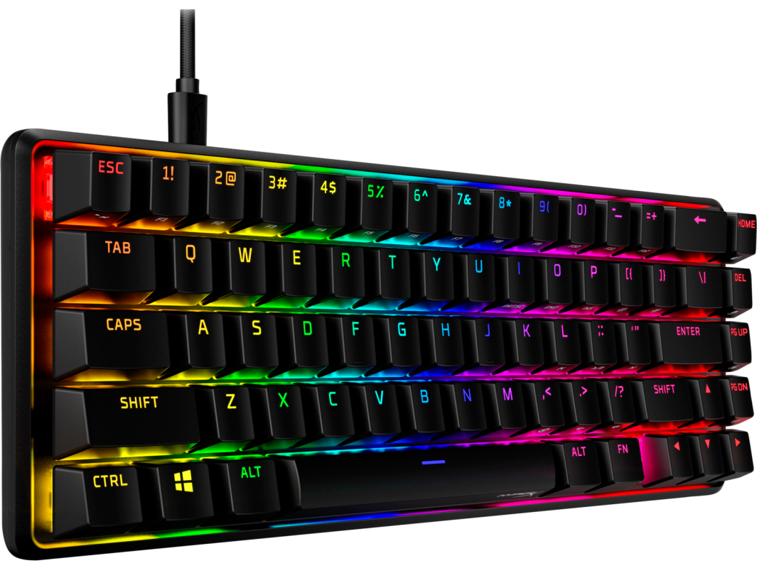 HyperX Alloy Origins 65 HX Aqua Doubleshot PBT Mechanical Wired Gaming Keyboard - 56R64AA