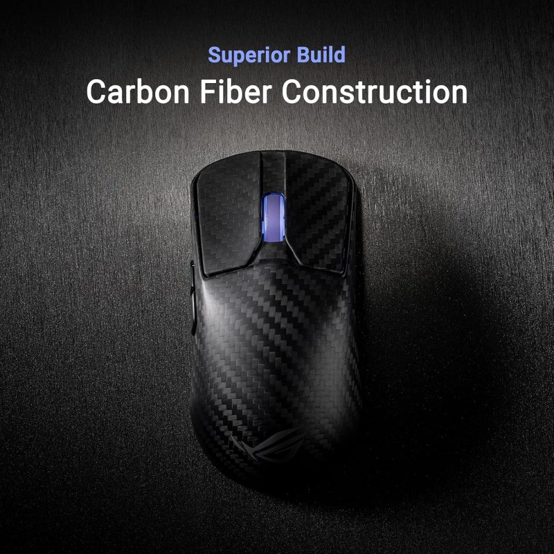 Asus ROG P718 Harpe Ace Extreme 8000Hz  SpeedNova Aimpoint Pro ROG Optical Carbon Fiber Wireless Gaming Mouse