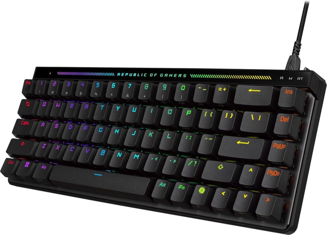 Asus M605 ROG Falchion Ace HFX 65% PBT 8000Hz Polling Rate Magnetic Switches Analog Gaming Keyboard