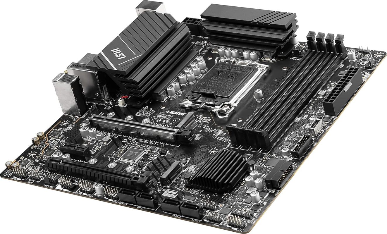MSI Pro B760M-A-WIFI DDR5 Wi-Fi 6E LGA1700 PCIe 4.0 mATX Gaming Motherboard Bundle