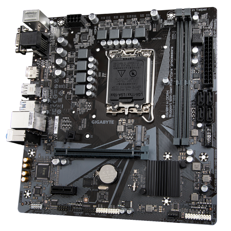 Gigabyte H610M H V2 DDR5 LGA1700 Integrated Graphics Micro ATX Form Factor Motherboard