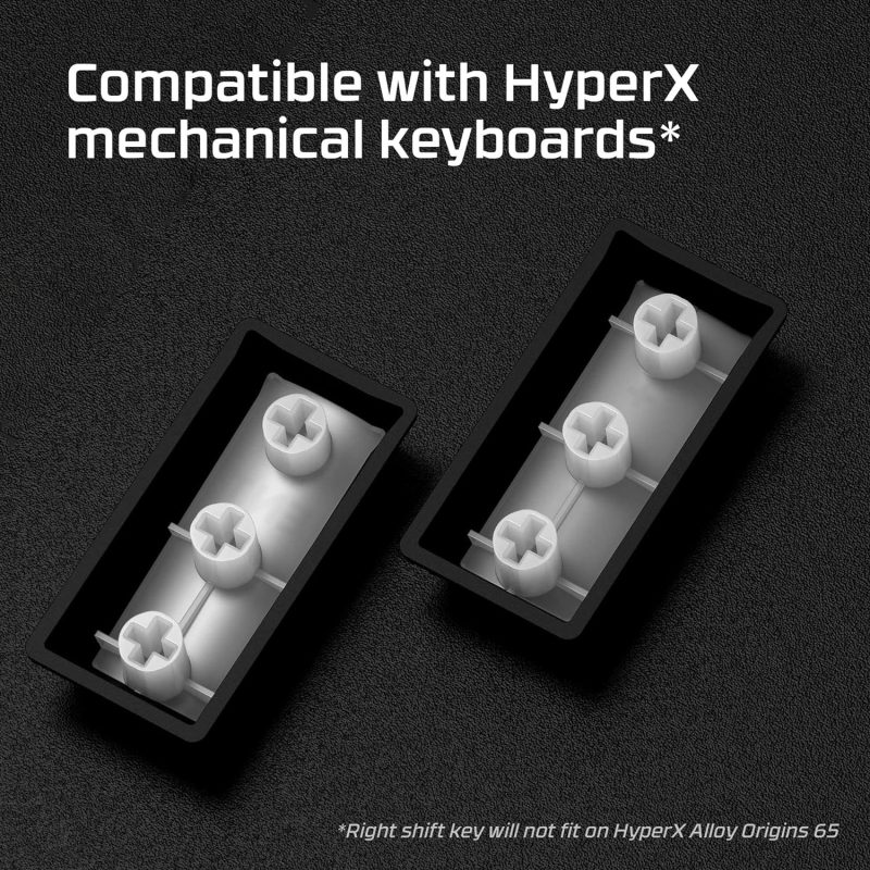 HyperX Double Shots Full Key Sets PBT Keycaps - 519P1AA