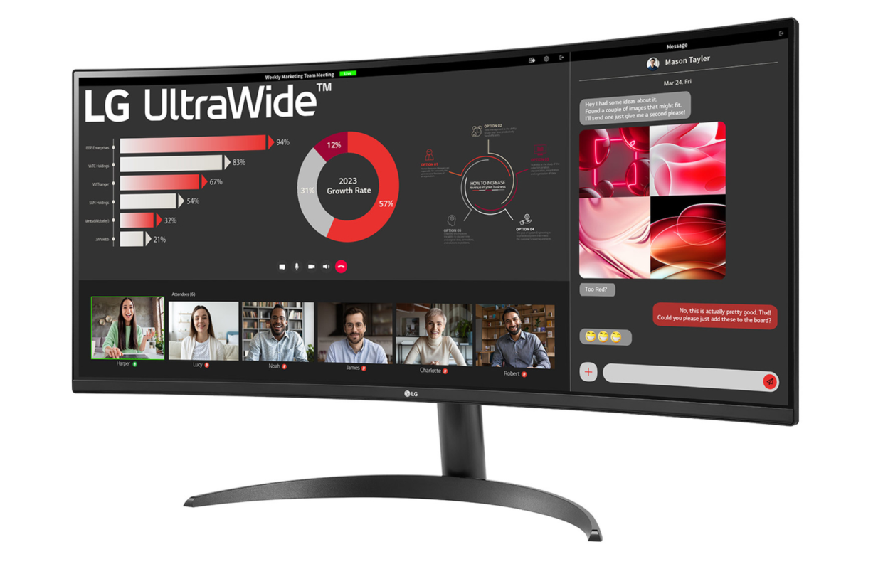 LG 34" 34WR50QK VA QHD HDR10 100Hz 5ms 21:9 Curved UltraWide? Monitor