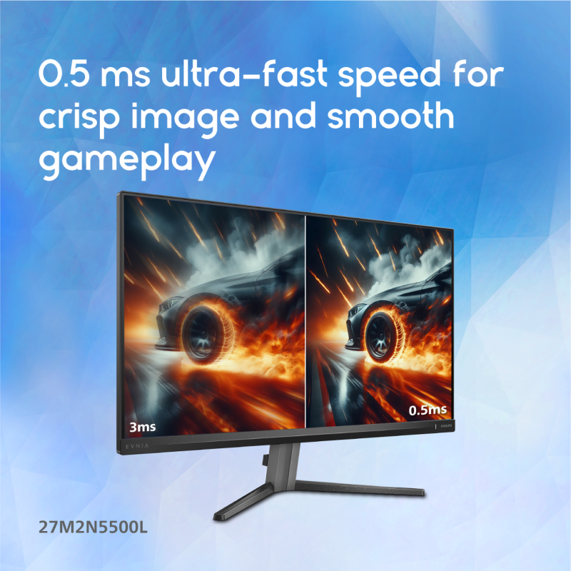 Philips 27" 27M2N5500L Evnia 5000 Fast IPS QHD HDR400 Adaptive Sync 180Hz 0.5ms Gaming Monitor