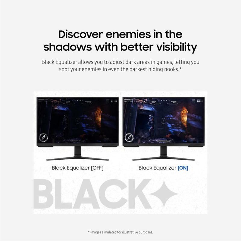 Samsung 24" Odyssey G3 G30D LS24DG302EEXXS VA FHD HDR10 Freesync 180Hz 1ms Ergonomic Borderless Gaming Monitor