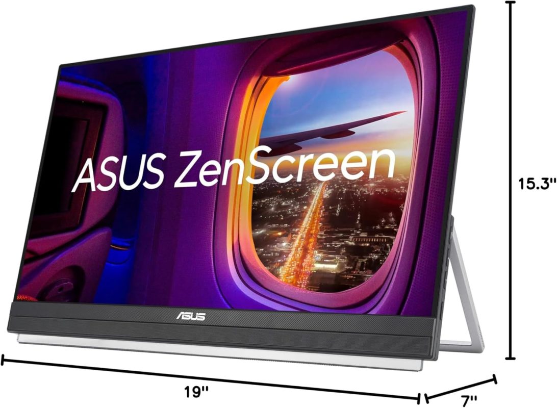 Asus 22" Zenscreen MB229CF IPS FHD 100Hz 2.1 Sub-woofer USB-C PD60W C-Clamp Ultraslim Monitor