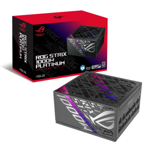 Asus ROG Strix 1000W Platinum ATX 3.1 GaN MOSFET PCie 5.0 Ready Intellegence Stabilizer Power Supply PSU