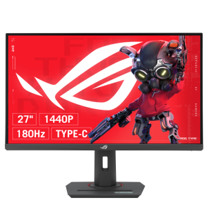 Asus 27" ROG Strix XG27ACS Fast IPS WQHD HDR400 GSync Adaptive Sync 180Hz 1ms Type C Ergonomic Gaming Monitor