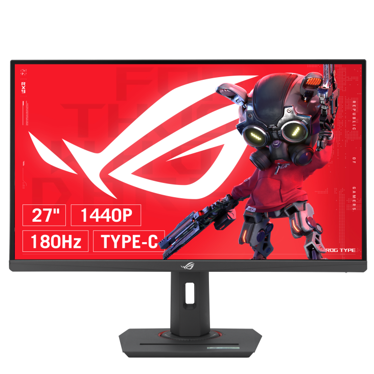 Asus 27" ROG Strix XG27ACS Fast IPS WQHD HDR400 GSync Adaptive Sync 180Hz 1ms Type C Ergonomic Gaming Monitor