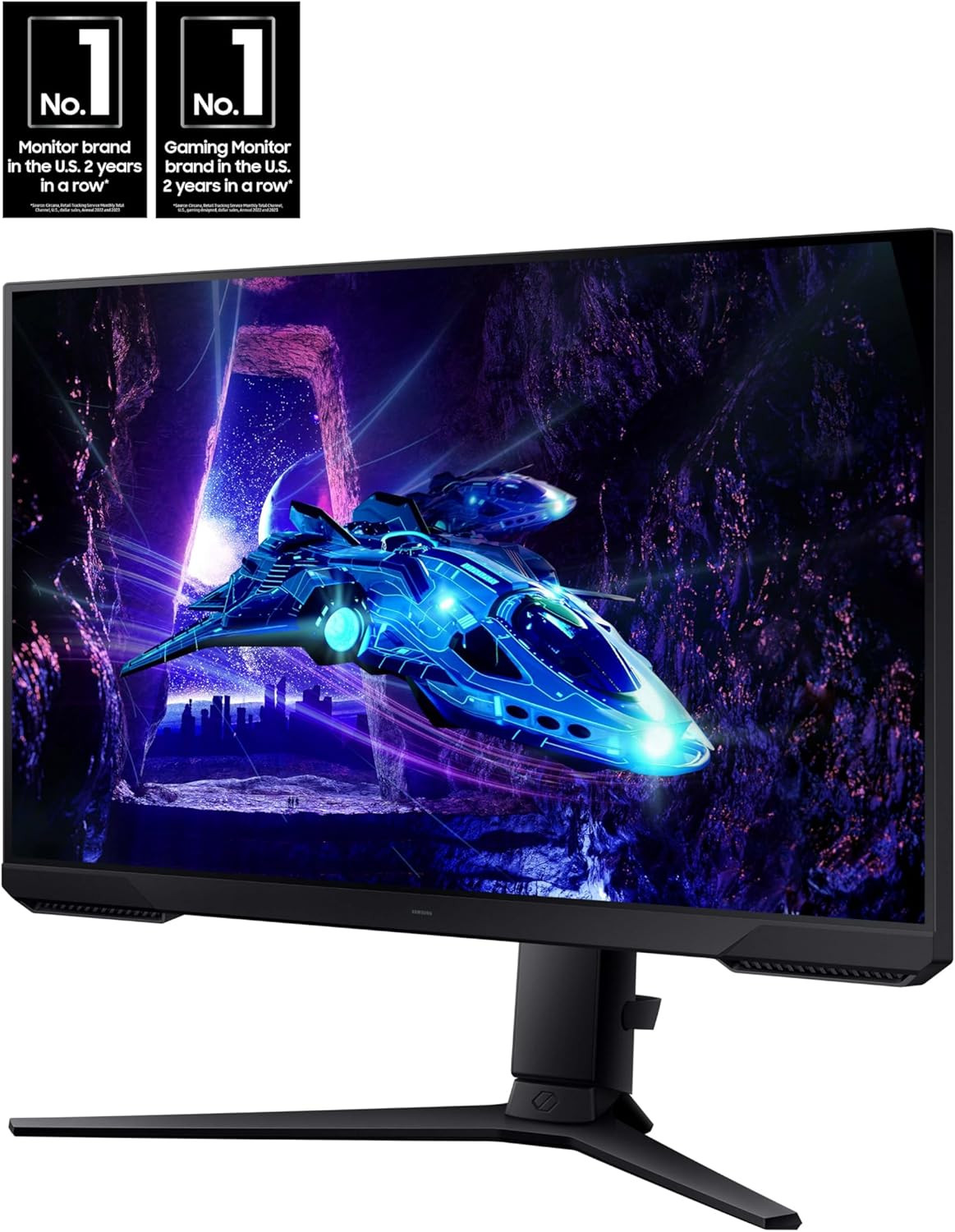 Samsung 24" Odyssey G3 G30D LS24DG302EEXXS VA FHD HDR10 Freesync 180Hz 1ms Ergonomic Borderless Gaming Monitor