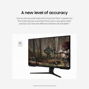 Samsung 24" Odyssey G3 G30D LS24DG302EEXXS VA FHD HDR10 Freesync 180Hz 1ms Ergonomic Borderless Gaming Monitor