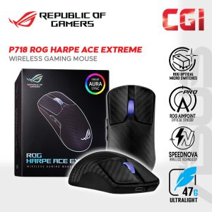 Asus ROG P718 Harpe Ace Extreme 8000Hz  SpeedNova Aimpoint Pro ROG Optical Carbon Fiber Wireless Gaming Mouse