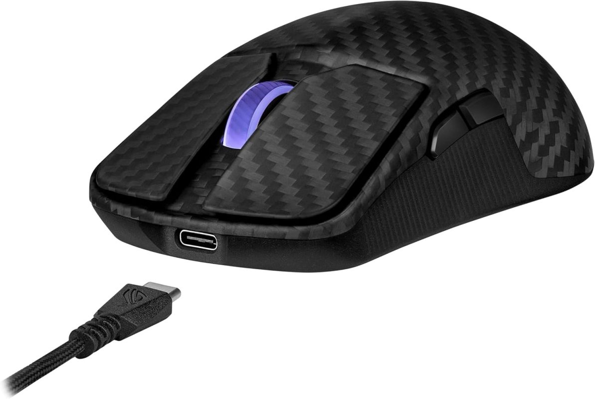 Asus ROG P718 Harpe Ace Extreme 8000Hz  SpeedNova Aimpoint Pro ROG Optical Carbon Fiber Wireless Gaming Mouse