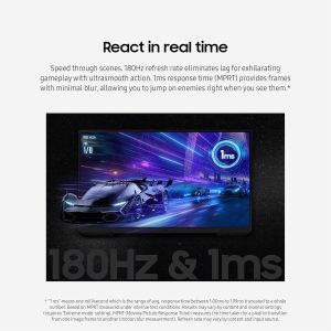 Samsung 27" Oddysey G3 G30D LS27DG302EEXXS VA FHD HDR10 Freesync 180Hz 1ms Ergonomic Borderless Gaming Monitor