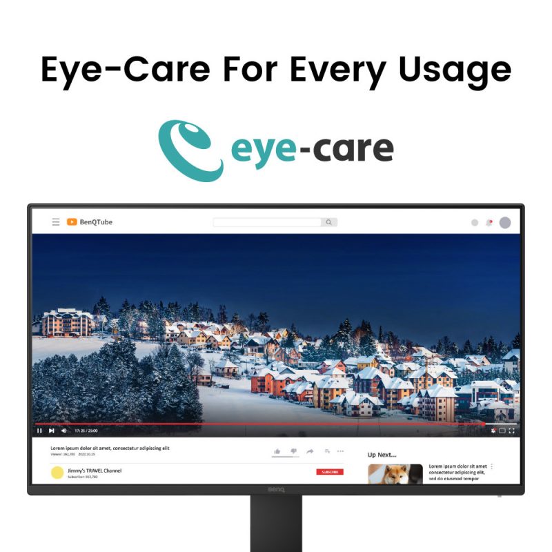 BenQ 23.8" GW2491 IPS FHD 100Hz 5ms Eyesafe Slim Bezel Monitor