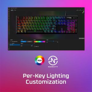 HyperX Alloy Origin PBT HX RED|BLUE|AQUA Mechanical RGB Gaming Keyboard - 639N3AA/639N4AA/639N5AA