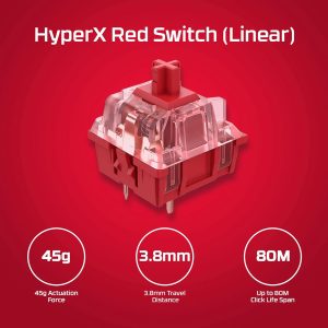 HyperX Alloy Origin PBT HX RED|BLUE|AQUA Mechanical RGB Gaming Keyboard - 639N3AA/639N4AA/639N5AA
