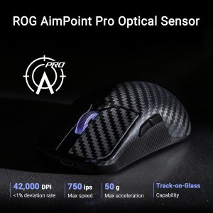 Asus ROG P718 Harpe Ace Extreme 8000Hz  SpeedNova Aimpoint Pro ROG Optical Carbon Fiber Wireless Gaming Mouse