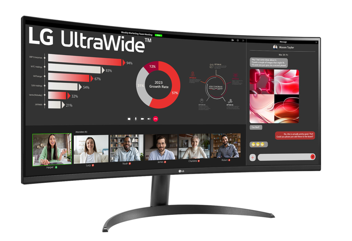 LG 34" 34WR50QK VA QHD HDR10 100Hz 5ms 21:9 Curved UltraWide? Monitor