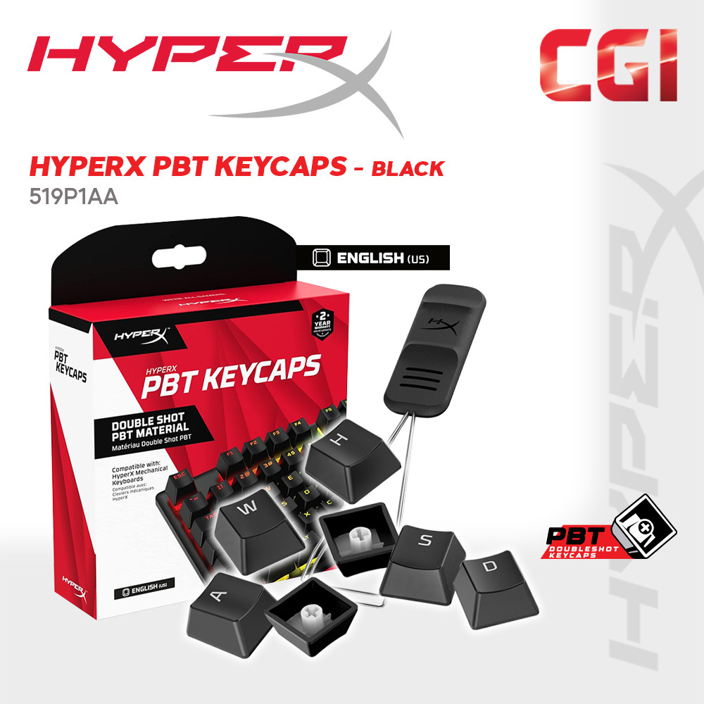 HyperX Double Shots Full Key Sets PBT Keycaps - 519P1AA