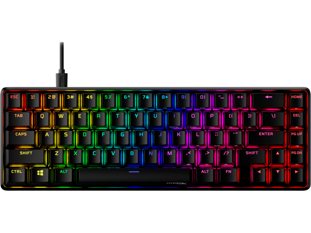 HyperX Alloy Origins 65 HX Aqua Doubleshot PBT Mechanical Wired Gaming Keyboard - 56R64AA