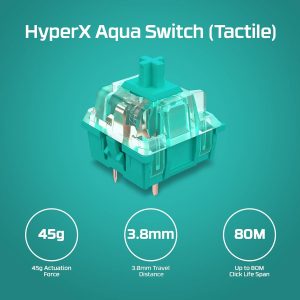 HyperX Alloy Origin PBT HX RED|BLUE|AQUA Mechanical RGB Gaming Keyboard - 639N3AA/639N4AA/639N5AA
