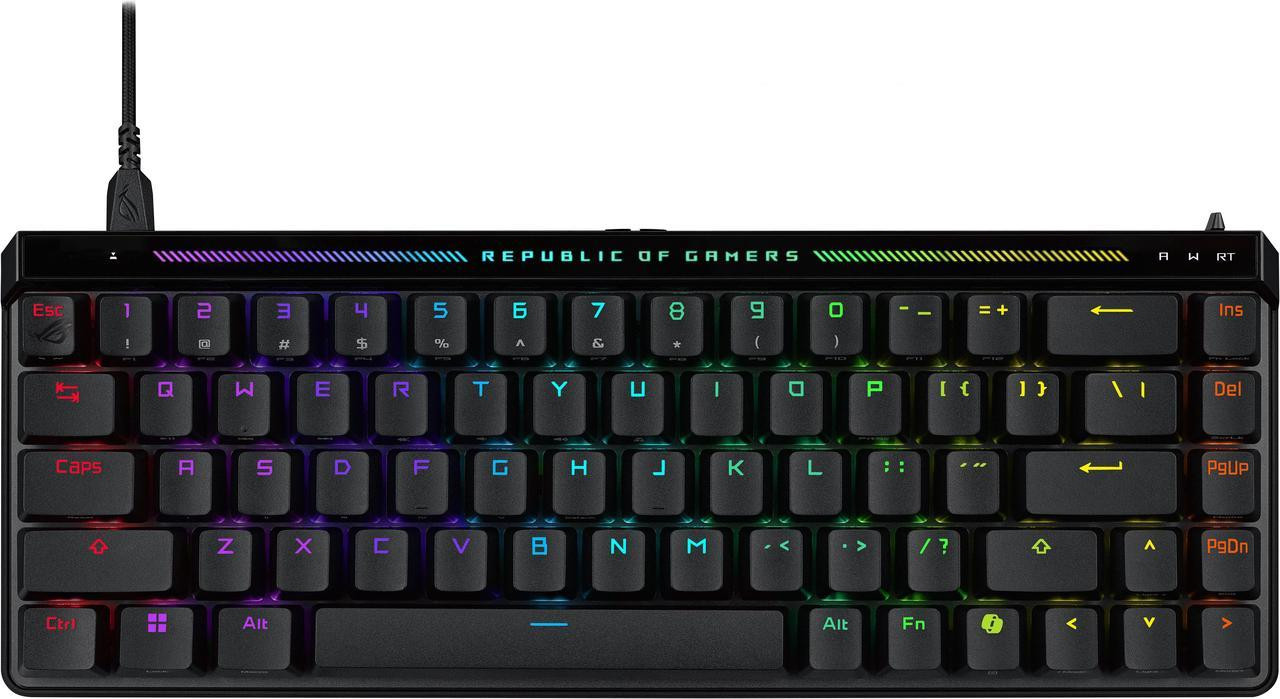 Asus M605 ROG Falchion Ace HFX 65% PBT 8000Hz Polling Rate Magnetic Switches Analog Gaming Keyboard
