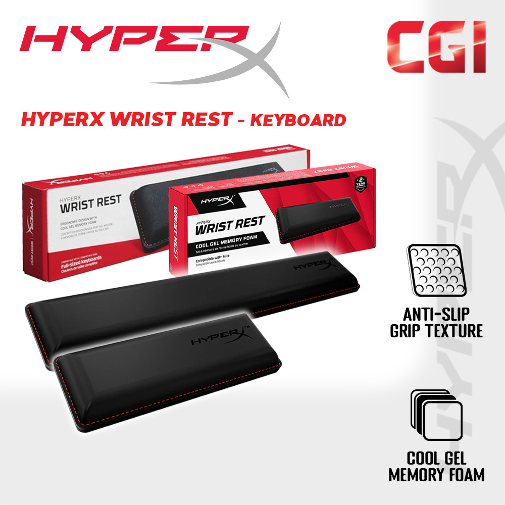 HyperX Wrist Rest Memory Foam for Full Size Keyboard - Large | Small