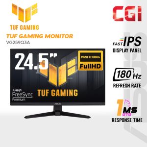 Asus 24.5" TUF Gaming VG259Q3A Fast IPS FHD Freesync Adaptive Sync 180Hz 1ms Built-In Speaker Gaming Monitor