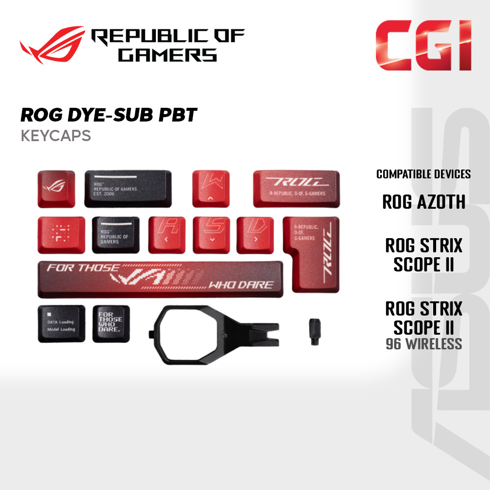Asus ROG AC08 Dye-Sub PBT Keycaps