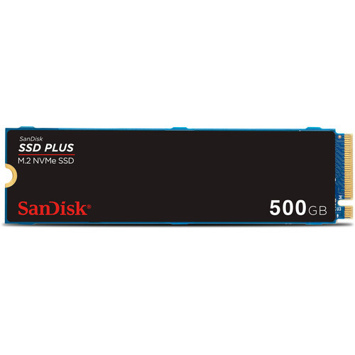Sandisk Plus 500GB M.2.NVMe PCIe Gen 3.0 Internal SSD - SDSSDA3N-500G-G26