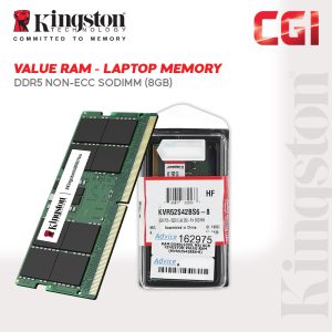 Kingston 8GB DDR5-5200MHz CL42 262-Pin SODIMM Value RAM - KVR52S42BS6-8