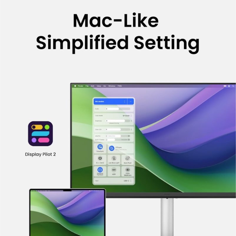 BenQ 31.5" MA320U IPS 4K UHD HDR600 60Hz 5ms Built-In Speaker PD90W USB-C Ergonomic Monitor For Macbooks