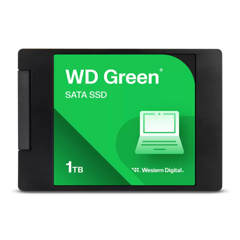 Western Digital 2TB 2.5" Cased 545MB/s Green SATA SSD - WDS200T2G0A-00CMW0