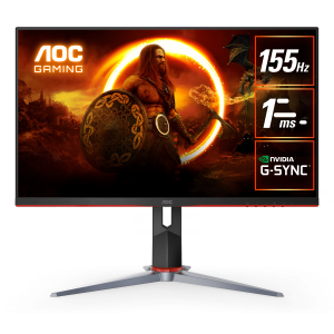 AOC 27" Q27G2S IPS QHD G-Sync 155Hz 1ms Ultra Slim Ergonomic Gaming Monitor