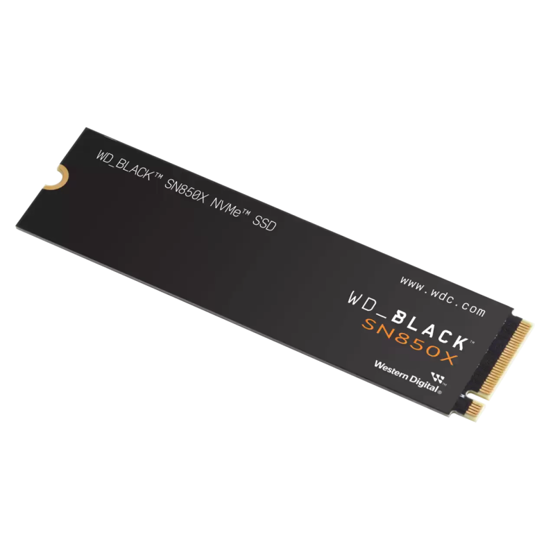 Western Digital 1TB Black SN850X 7300MB/s NVMe SSD PCIe Gen 4 w/o Heatsink - WDS100T2X0E-00BCA0