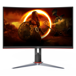 AOC 27" CQ27G2X VA QHD HDR10 Adaptive Sync 180Hz 1ms Ergonomic Curved Gaming Monitor