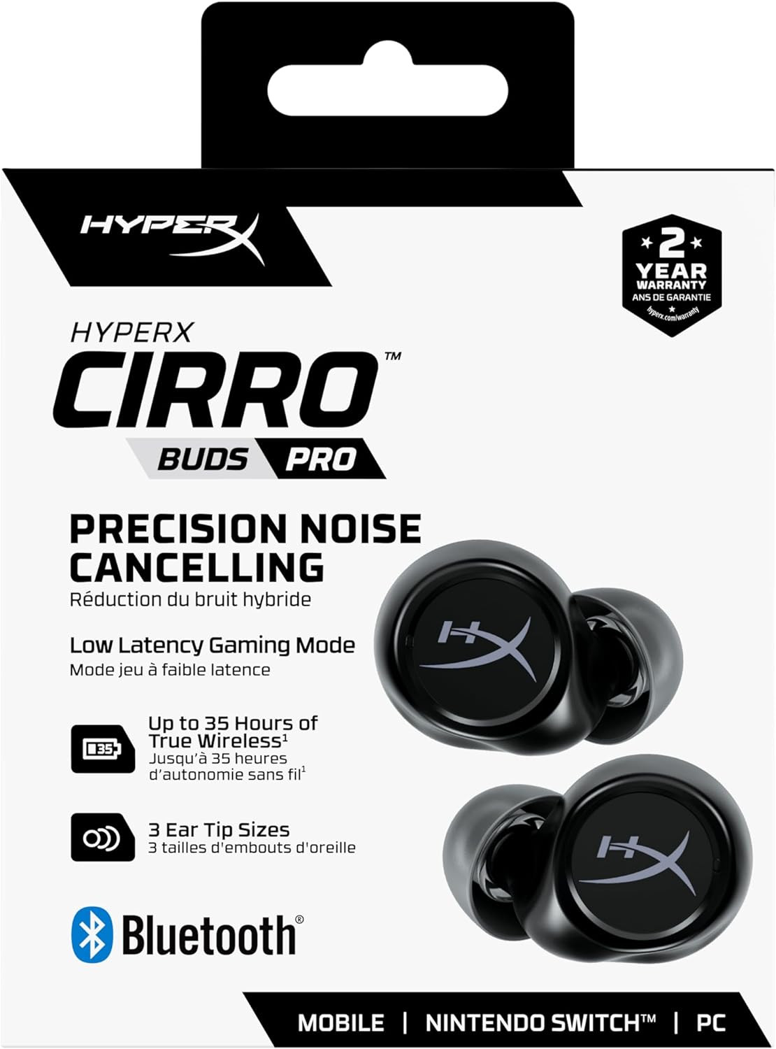 HyperX Cirro Buds Pro Hybrid ANC True Wireless Earbuds - 727A5AA