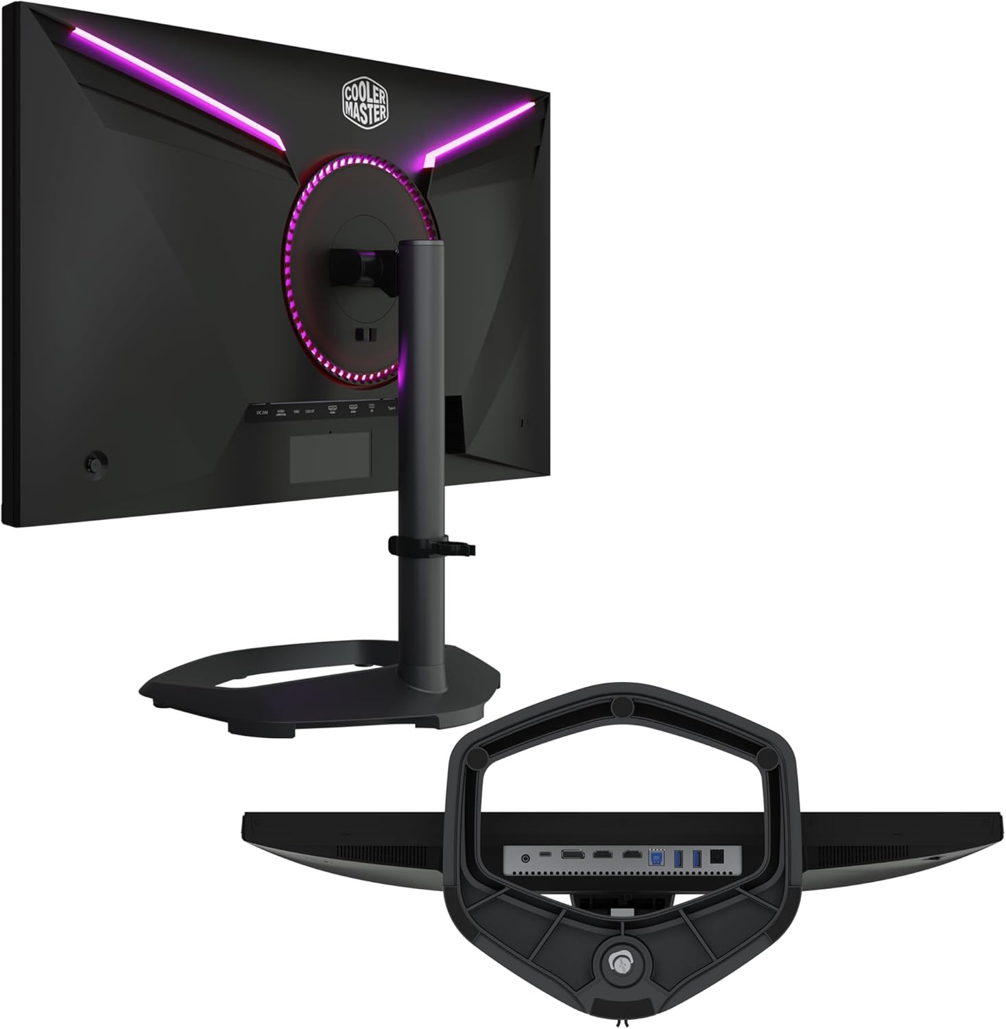 Cooler Master 27" Tempest GP27U Quantum Dot Mini LED IPS 4K UHD HDR1000 Adaptive Sync 160Hz 1ms HALO Ring Ergonomic Gaming Monitor
