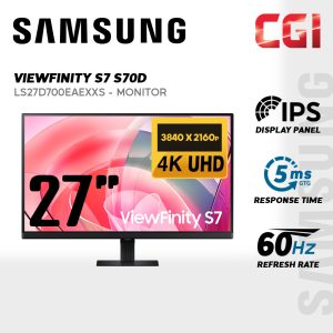 Samsung 27" Viewfinity S70D LS27D700EAEXXS IPS 4K UHD HDR10 60Hz 5ms Eye Care Monitor